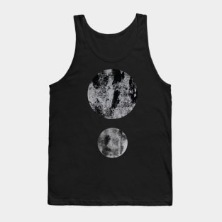 Black Minimal Dots Abstract Pattern. Tank Top